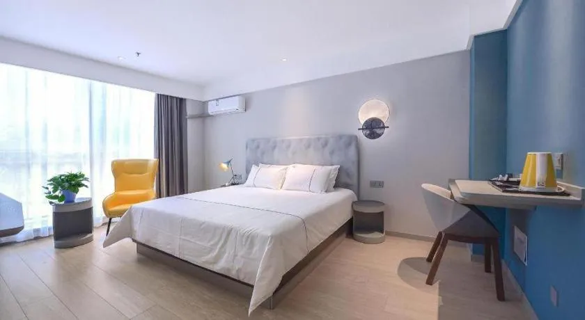 Bed in Magnotel Hotel Jining Yanzhou Metro Station Jiuxianqiao South Road