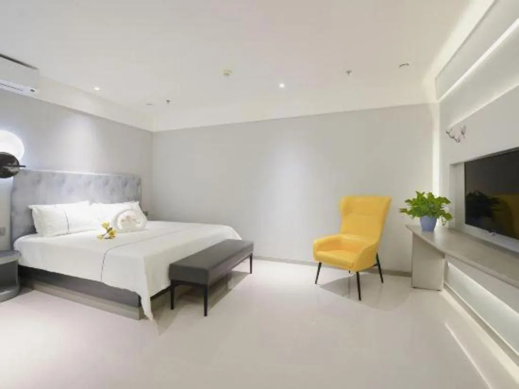 Bed in Magnotel Hotel Jining Yanzhou Metro Station Jiuxianqiao South Road