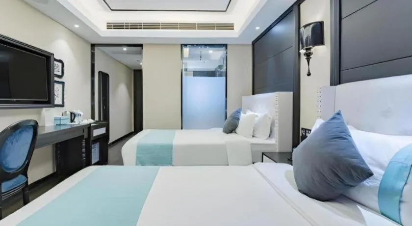 Bed in Xana Hotelle Zhengzhou North Passenger Terminal North University Town