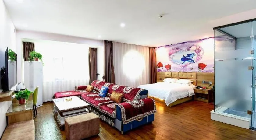 Bed in PAI Hotel·Linfen Hongdong Lily Town