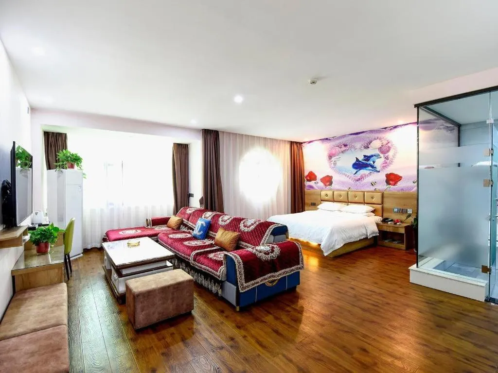 Bed in PAI Hotel·Linfen Hongdong Lily Town