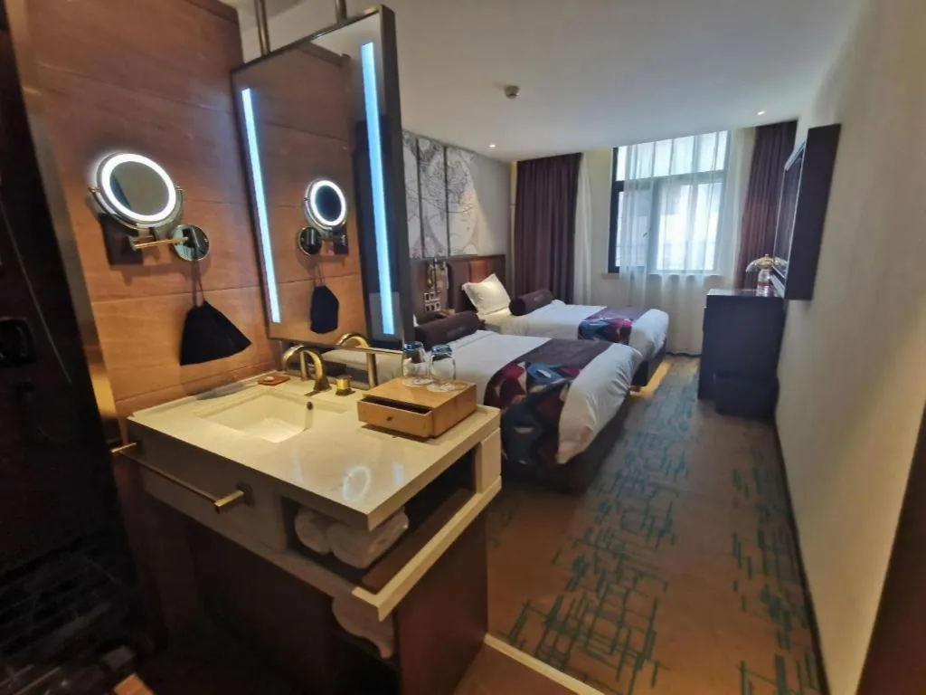 Bed in James Joyce Coffetel·Beijing South Muxiyuan Metro Station