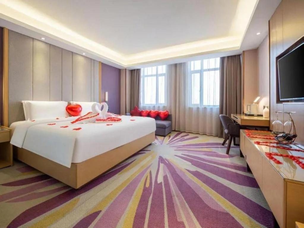 Bed in Lavande Hotel·Jining Party School Building