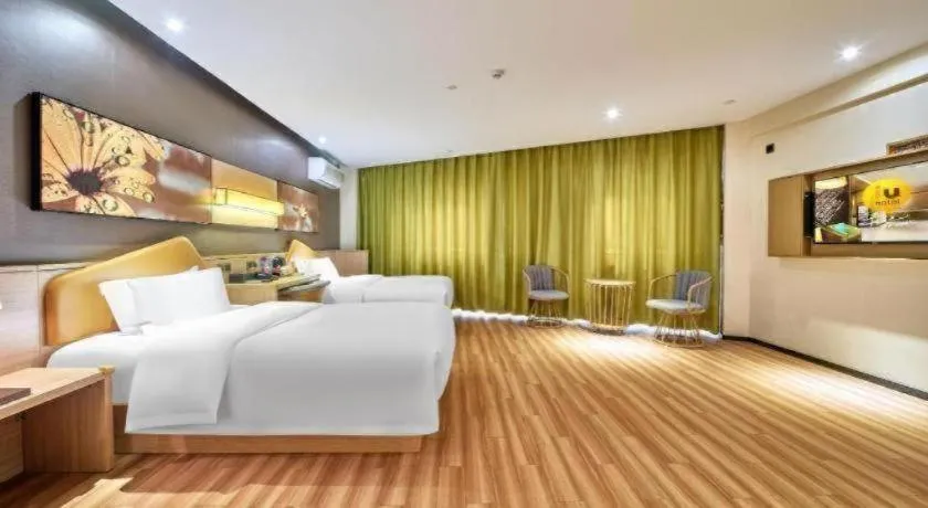 Bed in IU Hotel Baoding Yuhua East Road Passenger Center