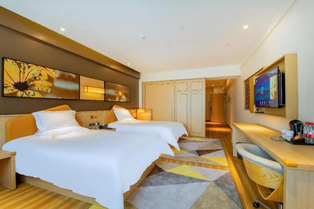 Bed in IU Hotel Baoding Yuhua East Road Passenger Center