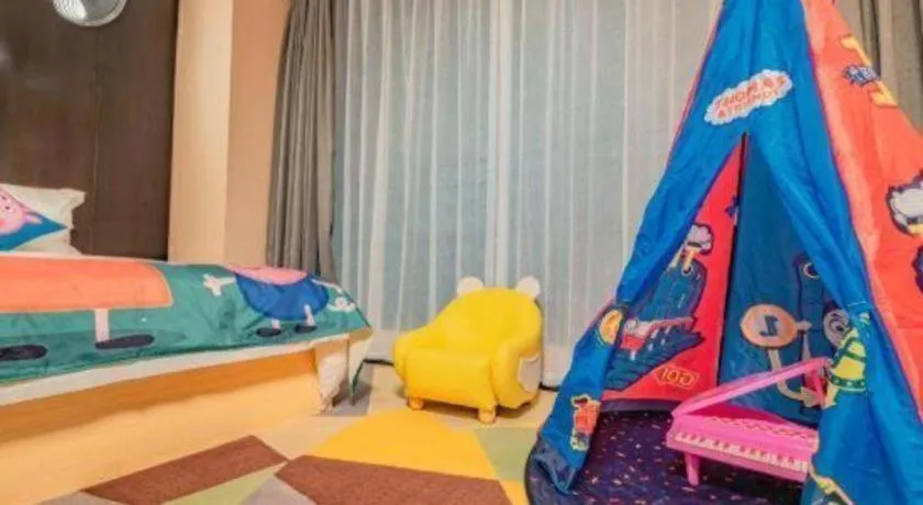 Bed in Chonpines Hotel Guangzhou Sunac Cultural and Tourism City Shiling