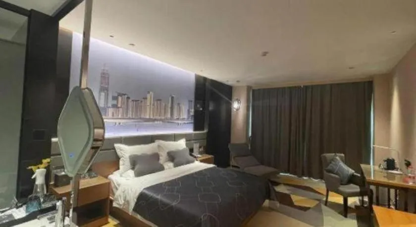 Bed in Chonpines Hotel Guangzhou Sunac Cultural and Tourism City Shiling