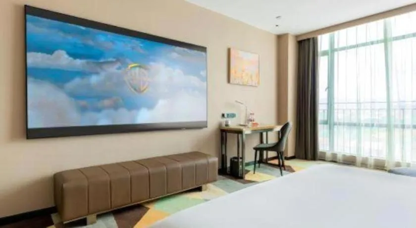 Bed in Chonpines Hotel Guangzhou Sunac Cultural and Tourism City Shiling