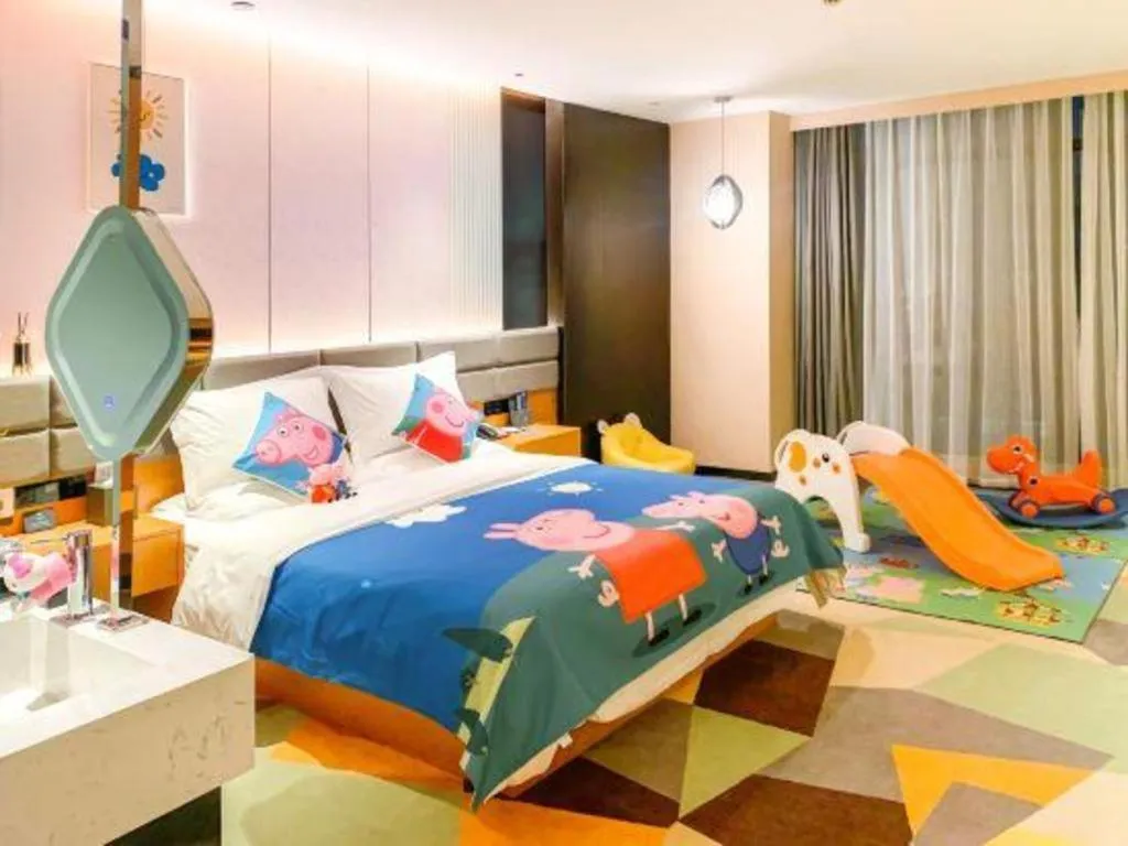 Bed in Chonpines Hotel Guangzhou Sunac Cultural and Tourism City Shiling
