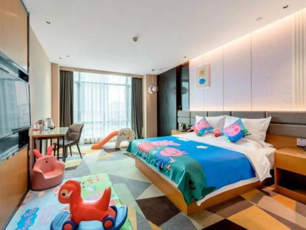 Bed in Chonpines Hotel Guangzhou Sunac Cultural and Tourism City Shiling