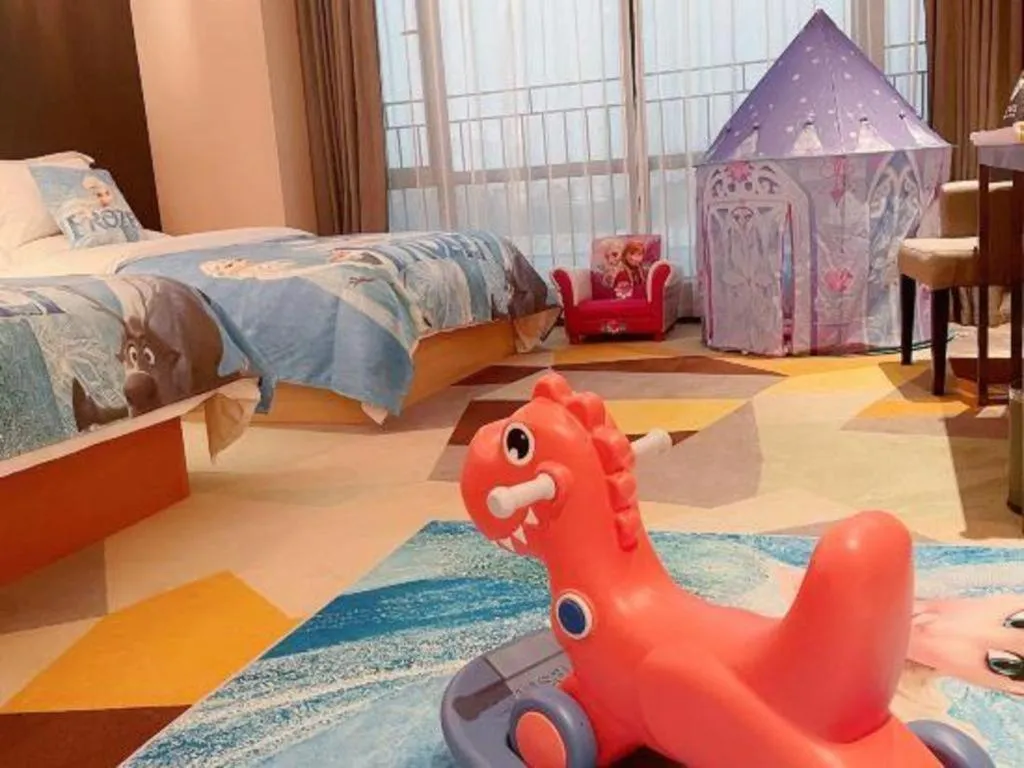 Bed in Chonpines Hotel Guangzhou Sunac Cultural and Tourism City Shiling