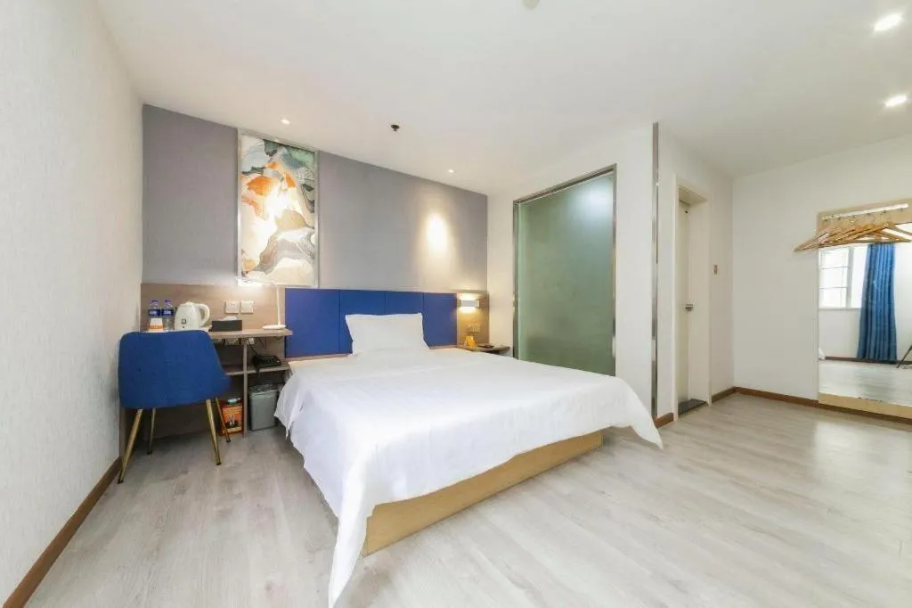 Bed in PAI Hotel·Chengdu Jinsha Museum Metro Station