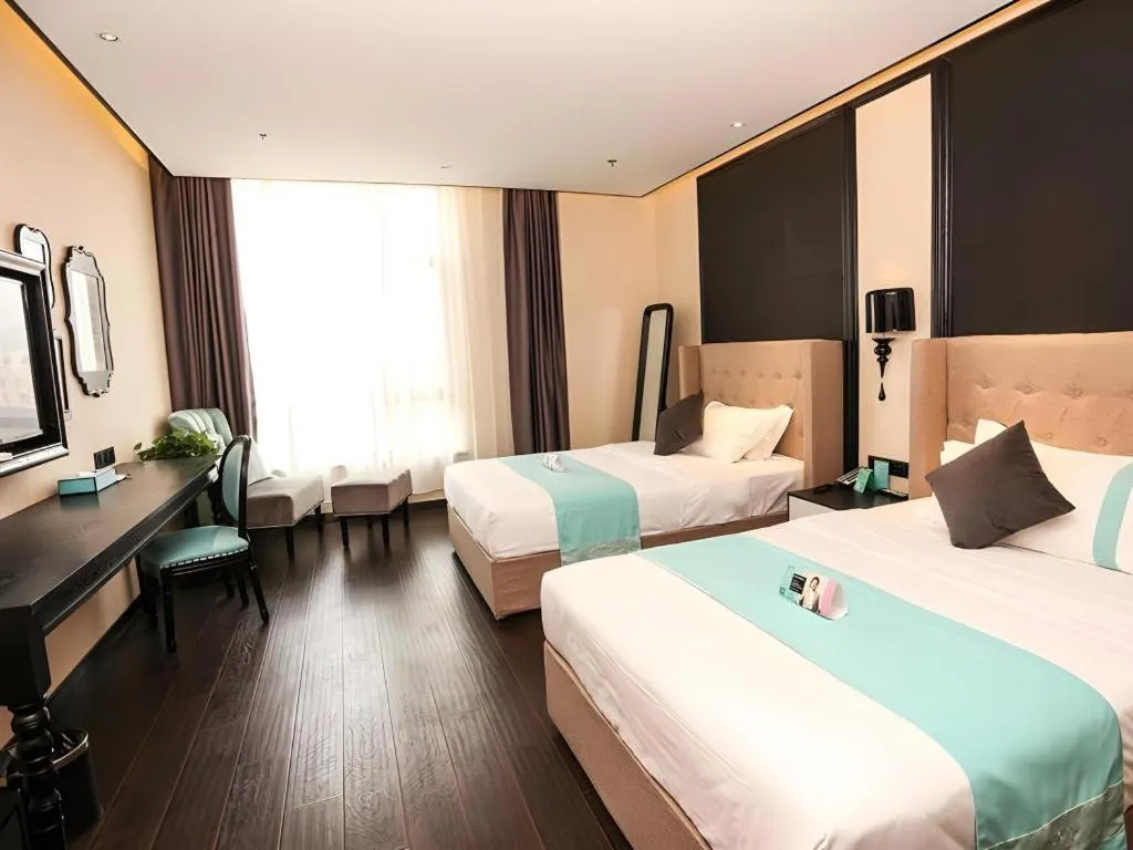 Bed in Xana Hotelle·Ji'nan Hi-tech Zone Century Avenue Tangye