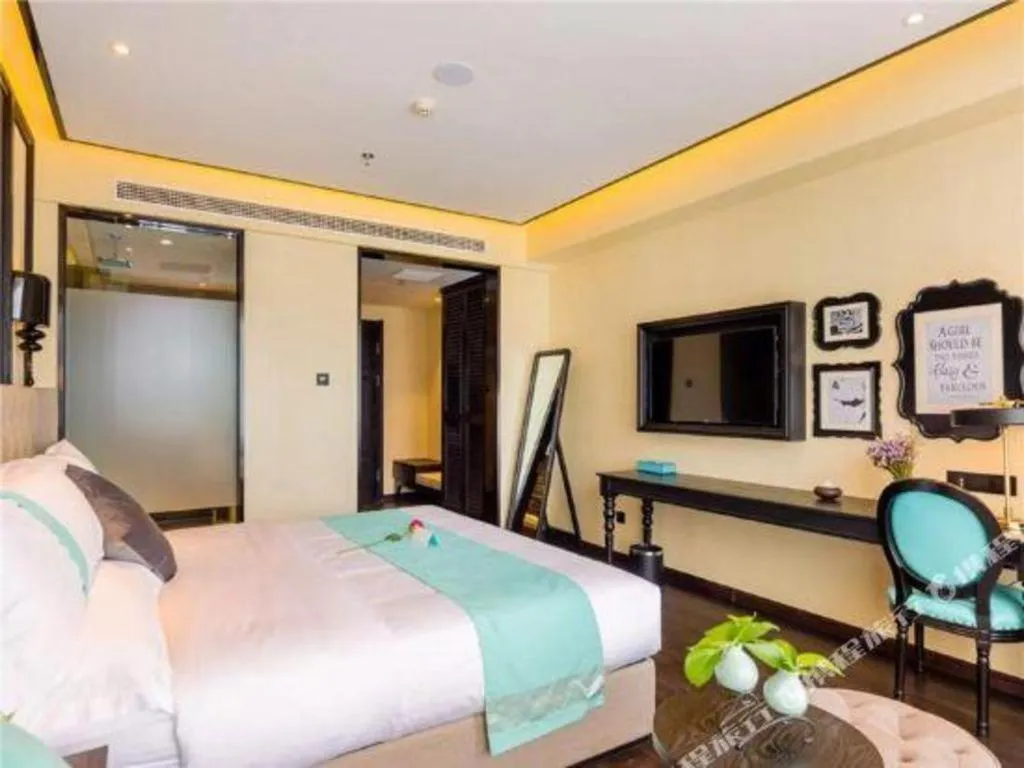 Bed in Xana Hotelle·Ji'nan Hi-tech Zone Century Avenue Tangye