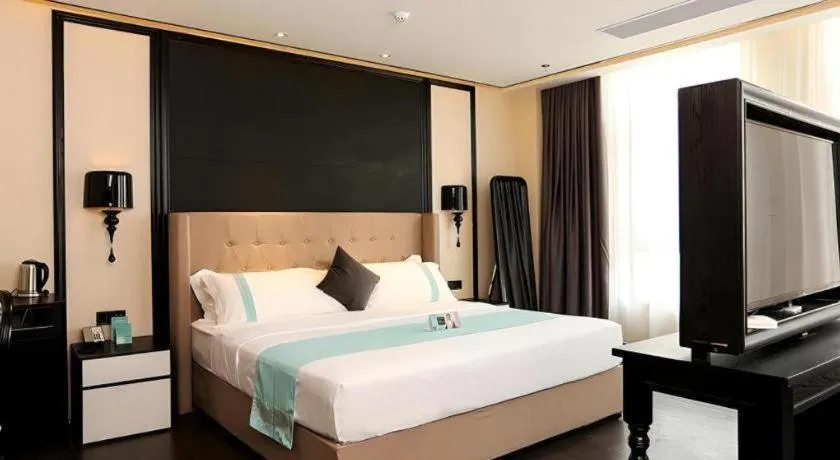 Bed in Xana Hotelle·Ji'nan Hi-tech Zone Century Avenue Tangye