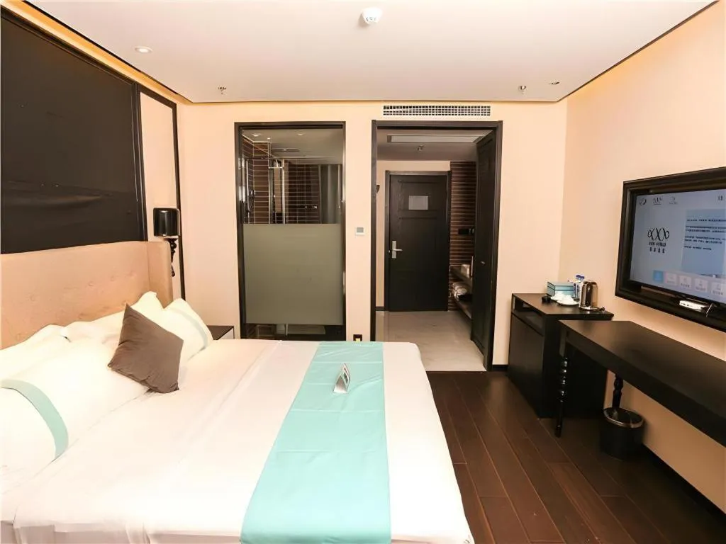 Bed in Xana Hotelle·Ji'nan Hi-tech Zone Century Avenue Tangye