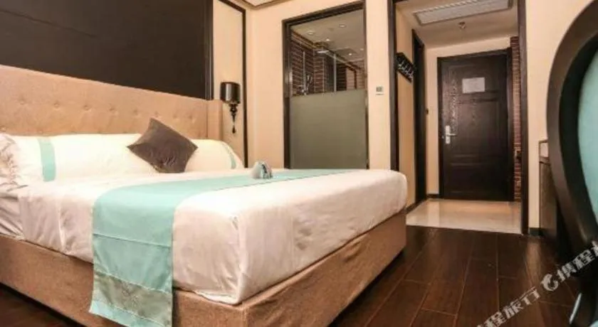 Bed in Xana Hotelle·Ji'nan Hi-tech Zone Century Avenue Tangye