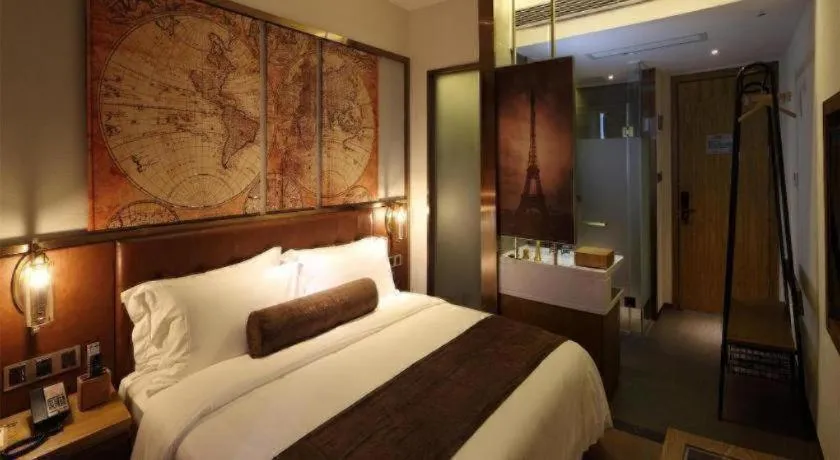 Bed in James Joyce Coffetel·Nannign Shanglin Tongle Road