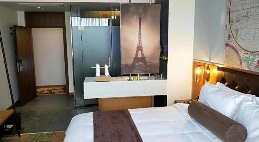 Bed in James Joyce Coffetel·Nannign Shanglin Tongle Road