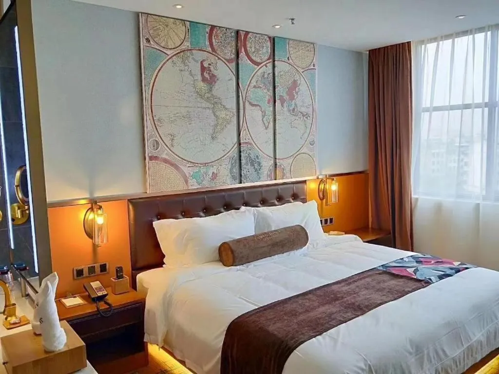 Bed in James Joyce Coffetel·Nannign Shanglin Tongle Road