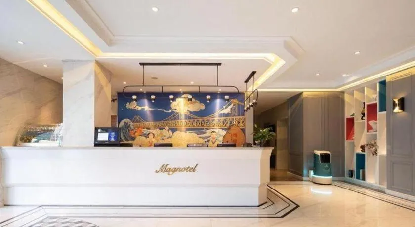 Bed in Magnotel Hotel Dandong Railway Yalv River