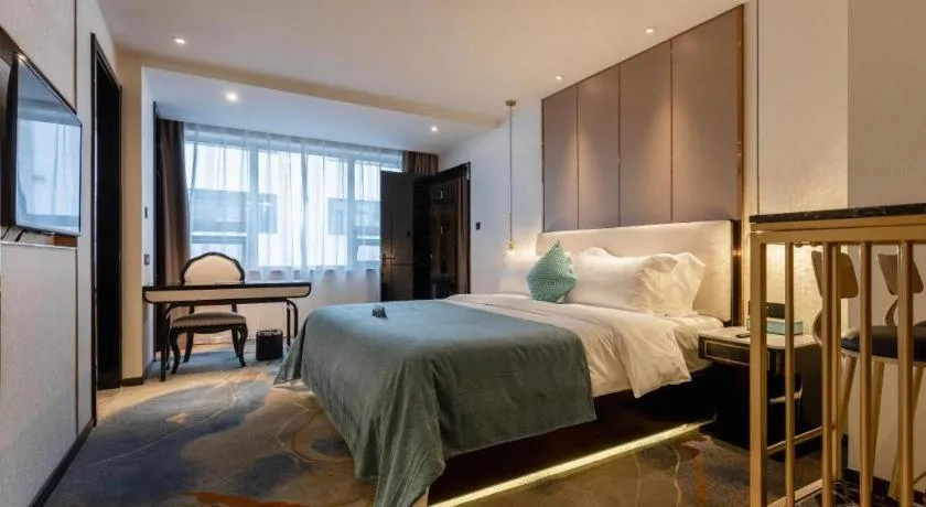 Bed in Xana Deluxe Beijing Guang'anmen Metro Station