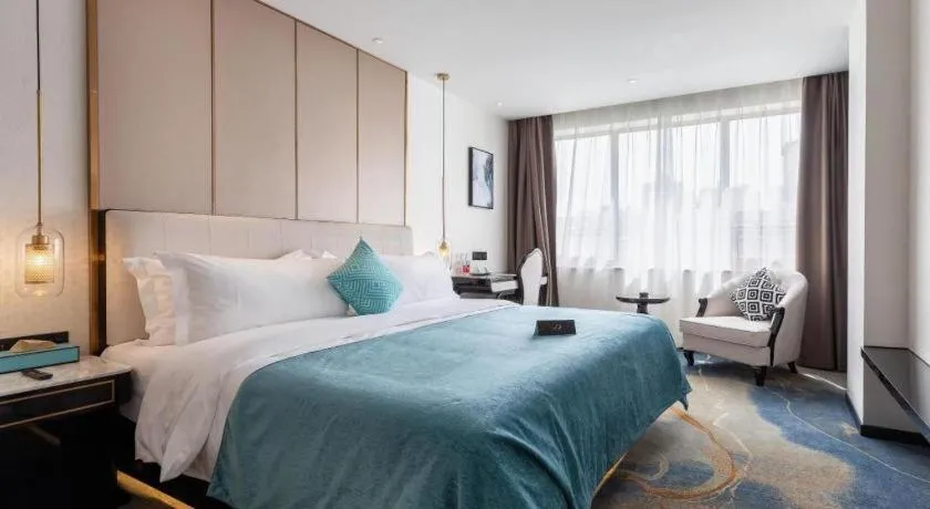 Bed in Xana Deluxe Beijing Guang'anmen Metro Station