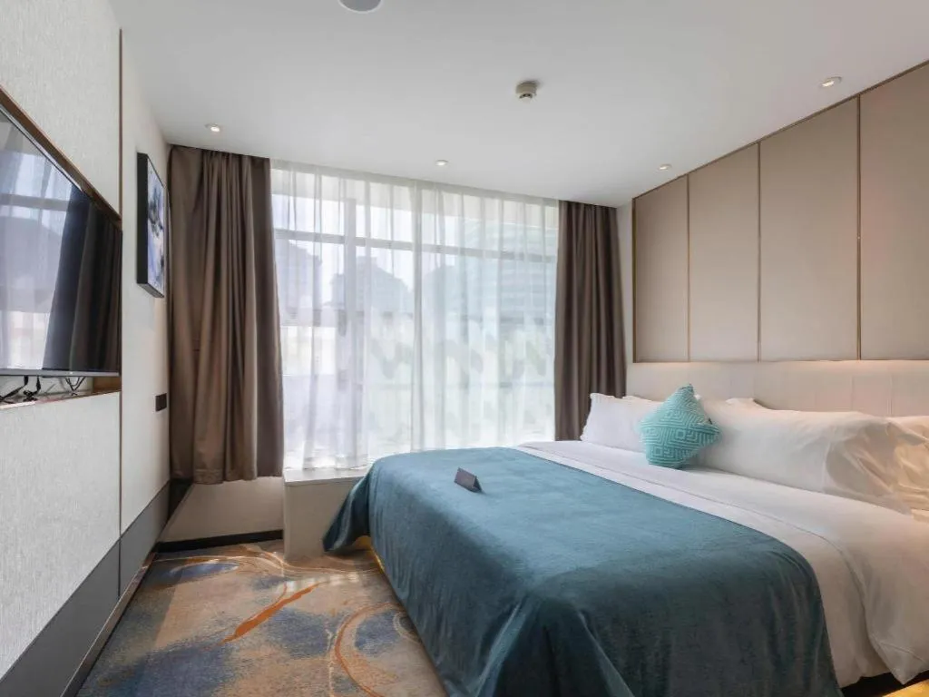 Bed in Xana Deluxe Beijing Guang'anmen Metro Station