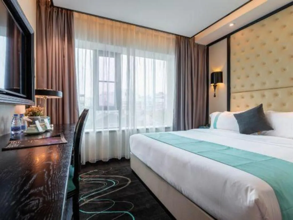 Bed in Xana Hotelle·Guangzhou Shangxiajiu Yongqingfang Changshou Road Metro Station