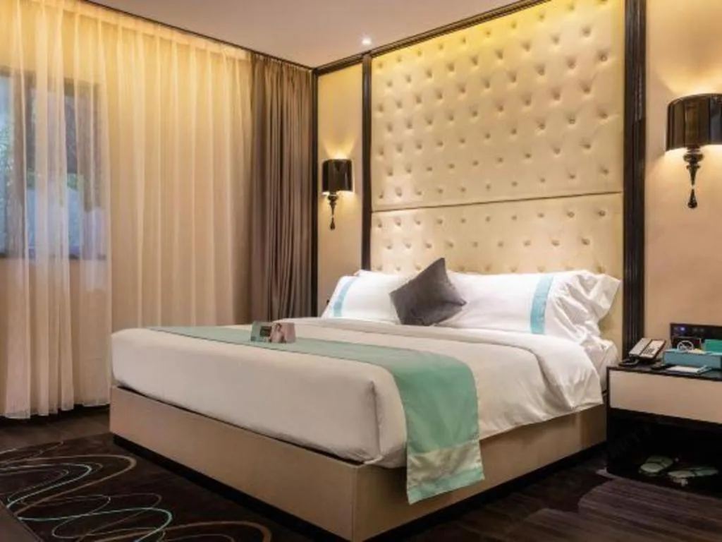 Bed in Xana Hotelle·Guangzhou Shangxiajiu Yongqingfang Changshou Road Metro Station