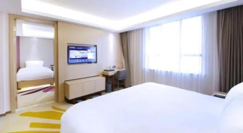 Bed in Lavande Hotel·Heyuan Bavaria