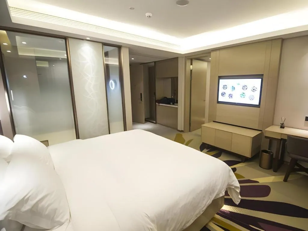 Bed in Lavande Hotel·Heyuan Bavaria