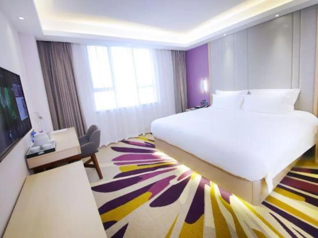 Bed in Lavande Hotel·Heyuan Bavaria