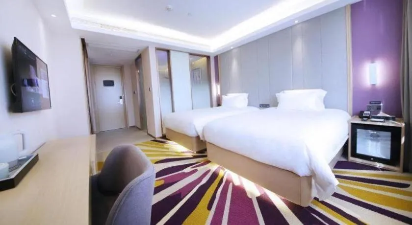 Bed in Lavande Hotel·Heyuan Bavaria