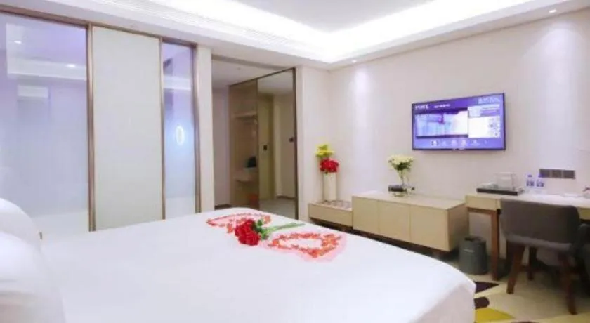 Bed in Lavande Hotel·Heyuan Bavaria