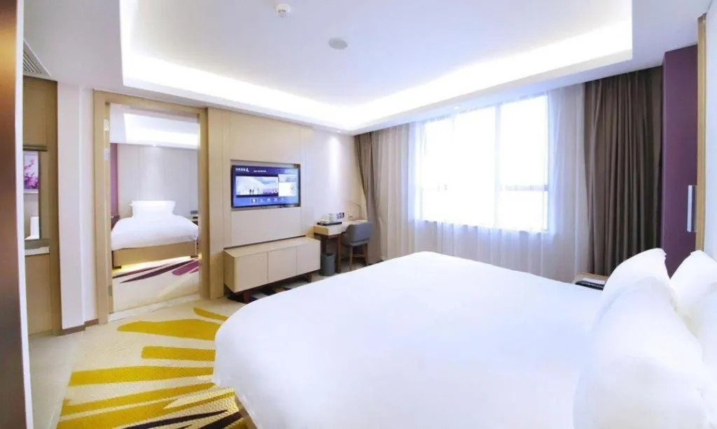 Bed in Lavande Hotel·Heyuan Bavaria