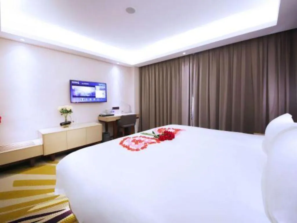 Bed in Lavande Hotel·Heyuan Bavaria