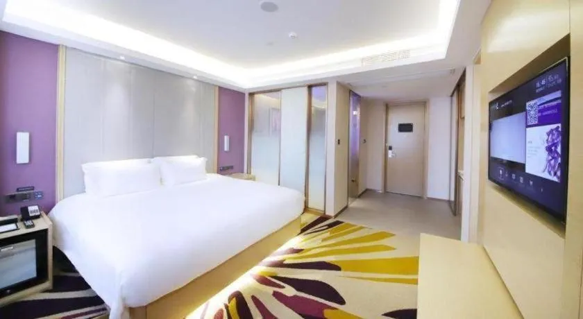 Bed in Lavande Hotel·Heyuan Bavaria