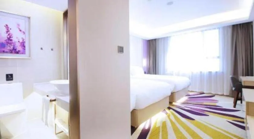 Bed in Lavande Hotel·Heyuan Bavaria