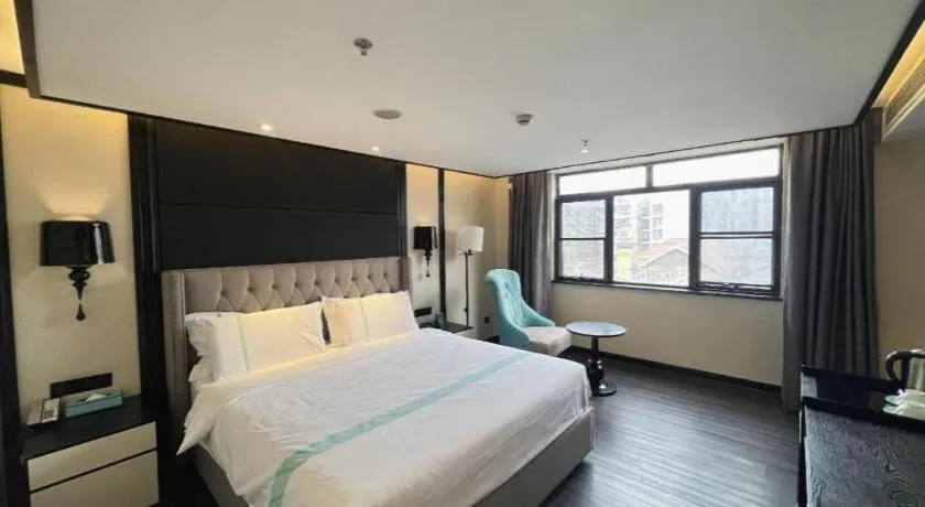 Bed in Xana Hotelle Nanjing Xinjiekou Daxinggong Metro Station