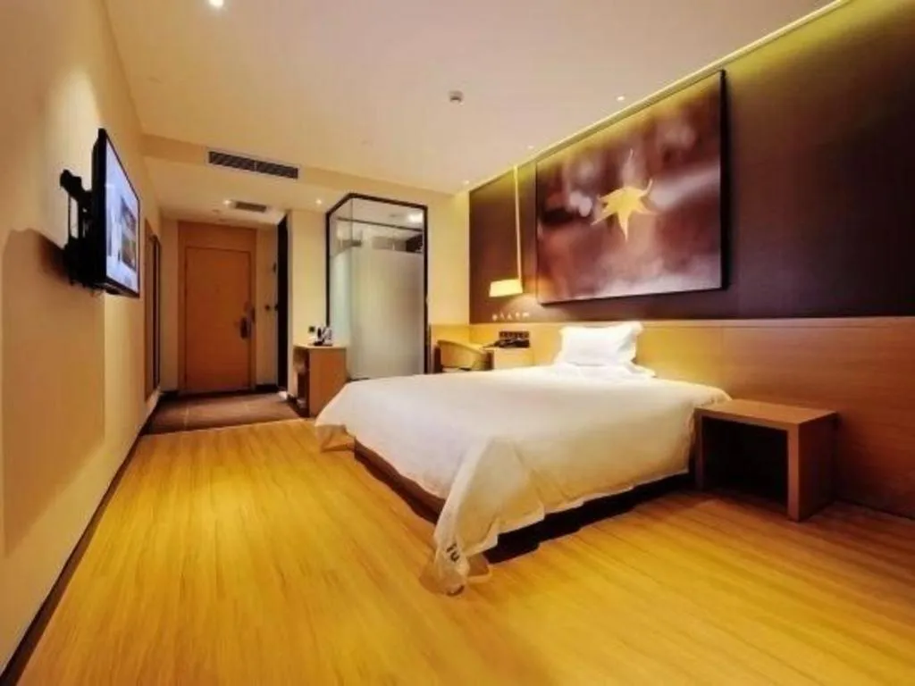 Bed in IU Hotel·Tianjin Binhai New District Yanghuo Market