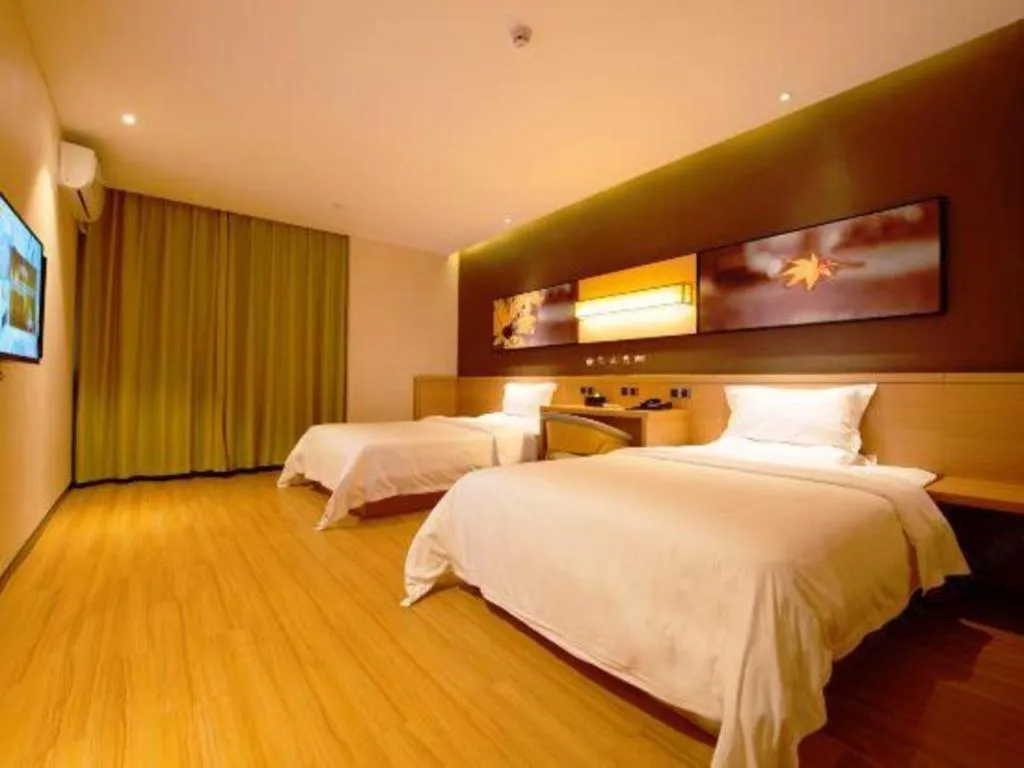 Bed in IU Hotel·Tianjin Binhai New District Yanghuo Market