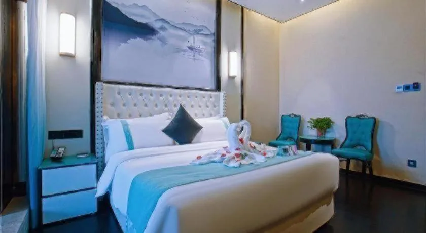 Bed in Xana Hotelle·Suzhou Shilu Shantang Street Scenic Spot