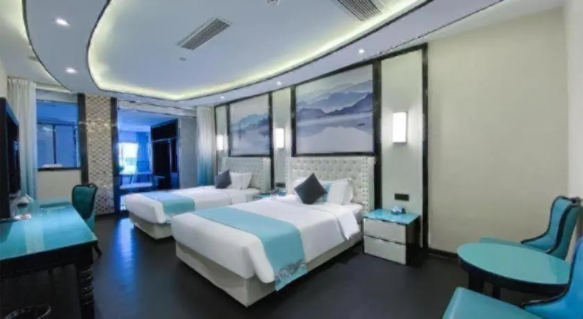 Bed in Xana Hotelle·Suzhou Shilu Shantang Street Scenic Spot