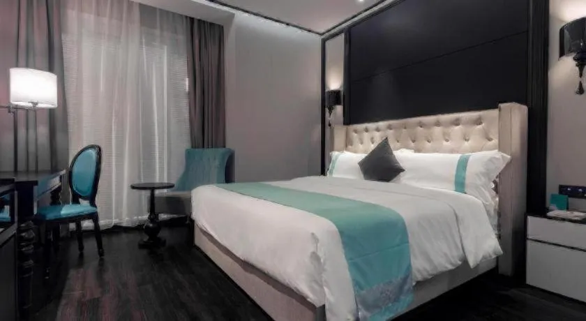 Bed in Xana Hotelle·Suzhou Shilu Shantang Street Scenic Spot