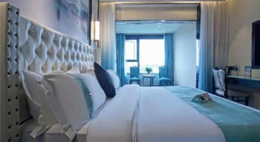 Bed in Xana Hotelle·Suzhou Shilu Shantang Street Scenic Spot