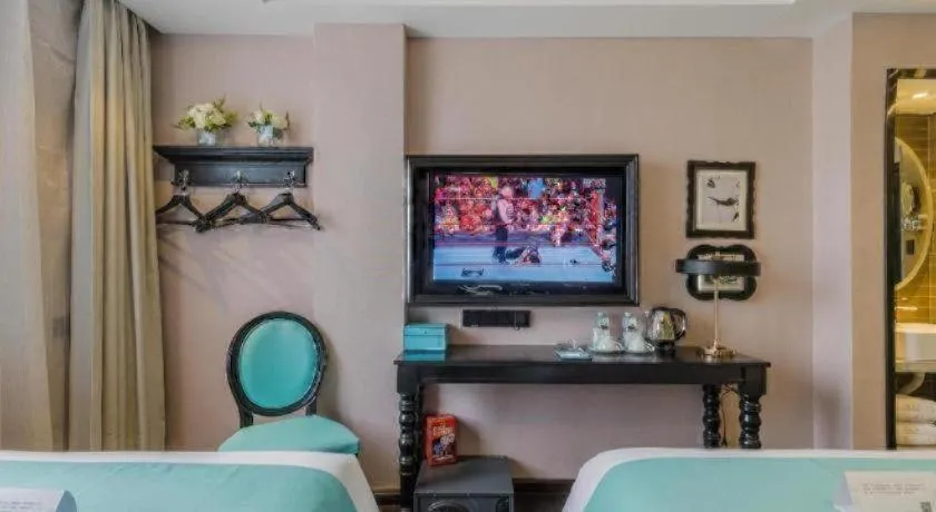 Bed in Xana Hotelle·Suzhou Shilu Shantang Street Scenic Spot