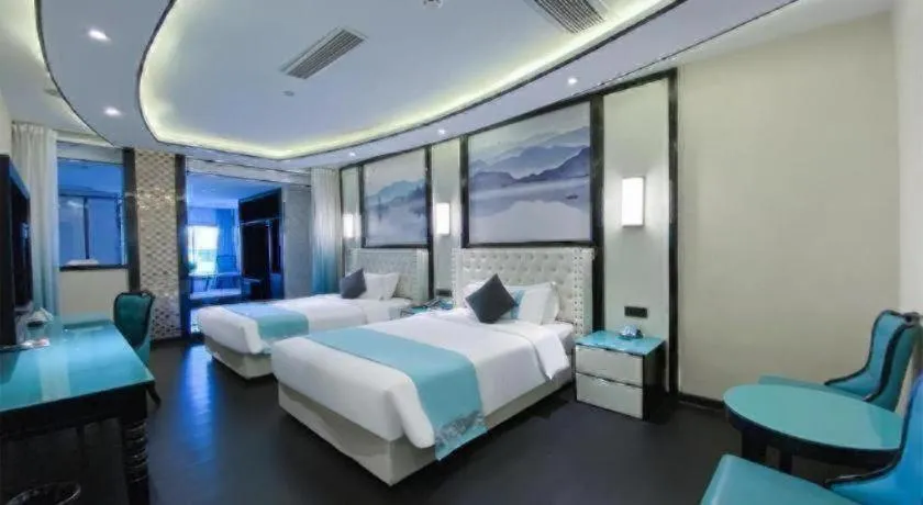 Bed in Xana Hotelle·Suzhou Shilu Shantang Street Scenic Spot