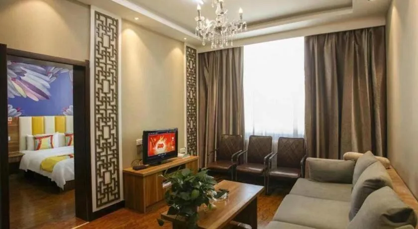 Bed in PAI Hotel Huayin Huashan Mountain Scenic Spot Ancient Street