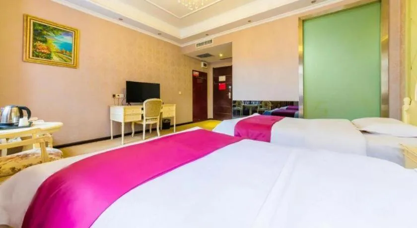Bed in PAI Hotel Huayin Huashan Mountain Scenic Spot Ancient Street